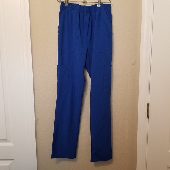 Scrubaid Small Scrub Pants Four Way Stretch 27x28 Blue - Picture 1 of 7